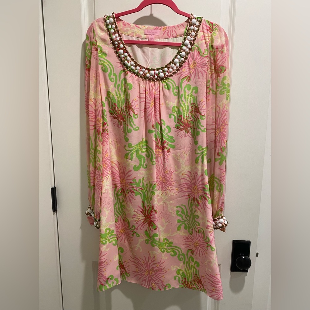 Lilly Pulitzer Harper Dress Dirty Shirle Lillys Pink Size 8